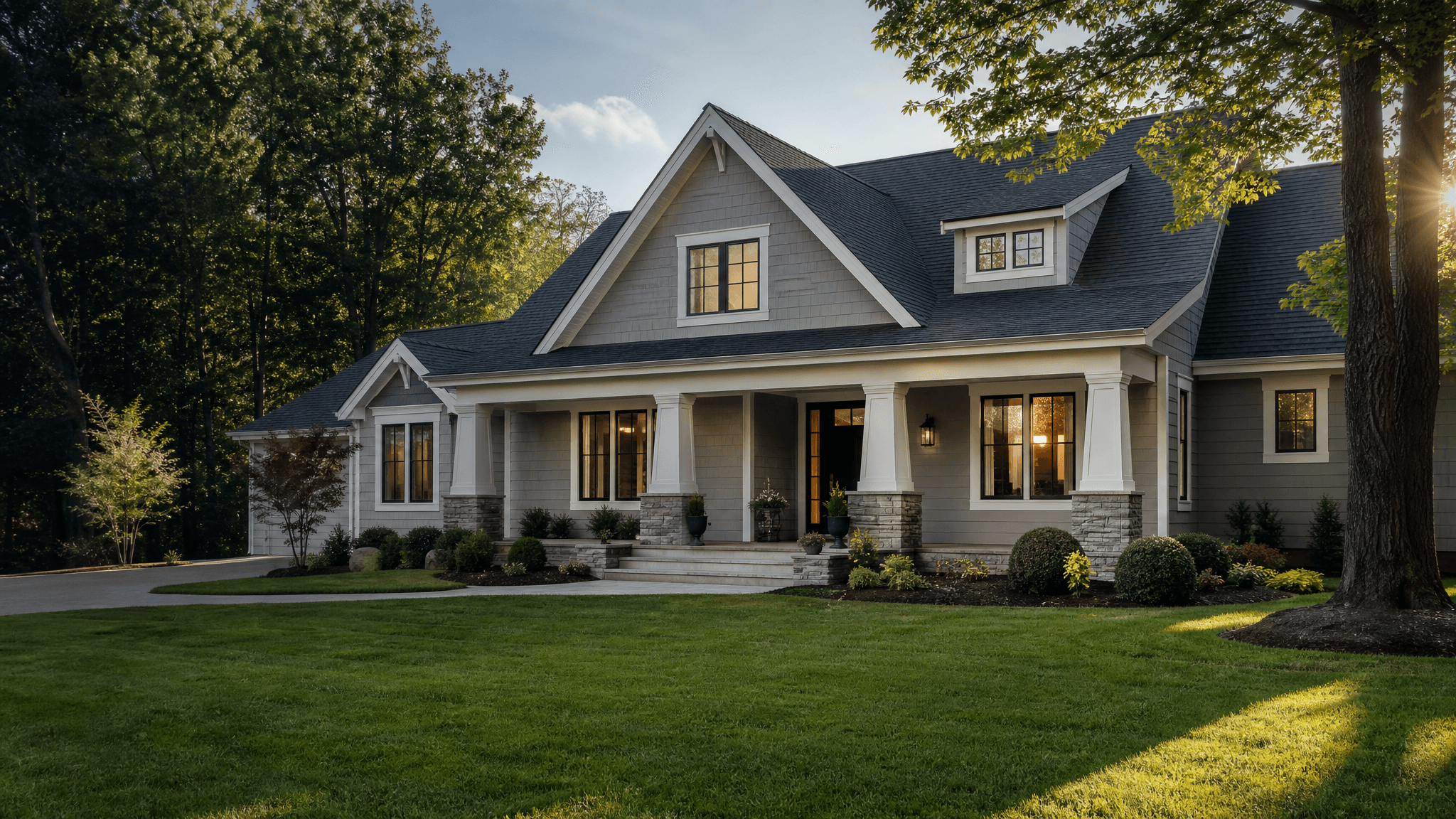 Finished home exterior by ETH Construction in Charlotte