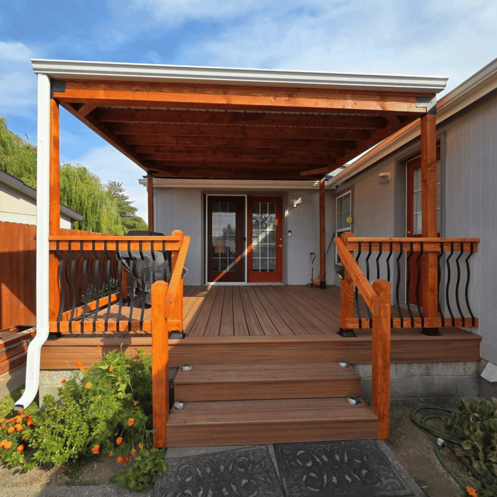 ETH Construction porch and pergola project