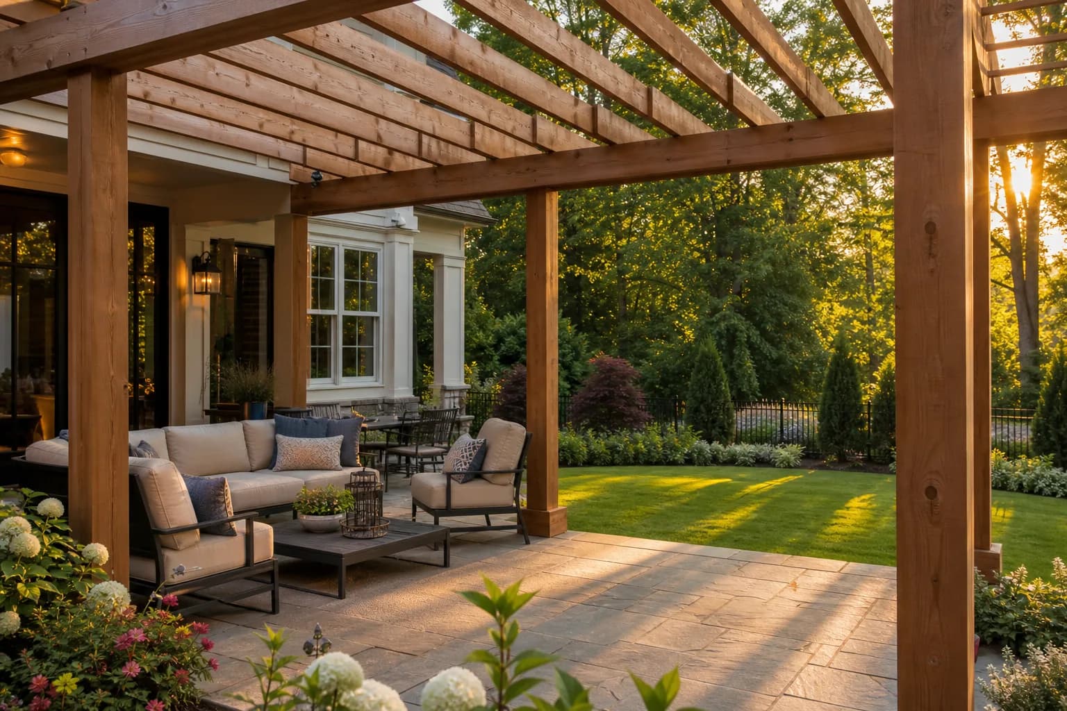 Pergola work by ETH Construction